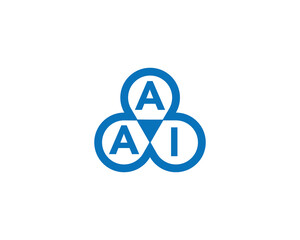 AAI logo design vector template