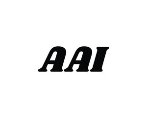 AAI logo design vector template