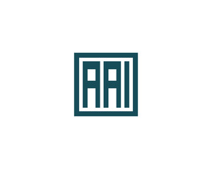 AAI logo design vector template