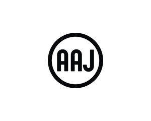 AAJ logo design vector template