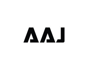 AAJ logo design vector template