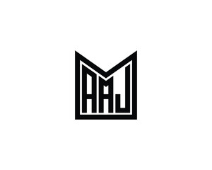 AAJ logo design vector template
