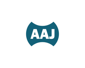 AAJ logo design vector template