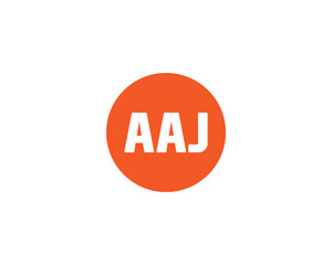 AAJ logo design vector template