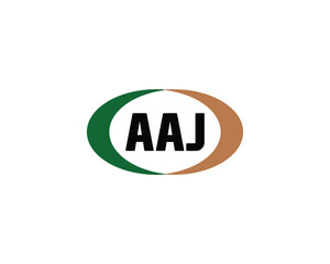 AAJ logo design vector template