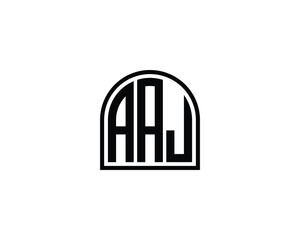 AAJ logo design vector template