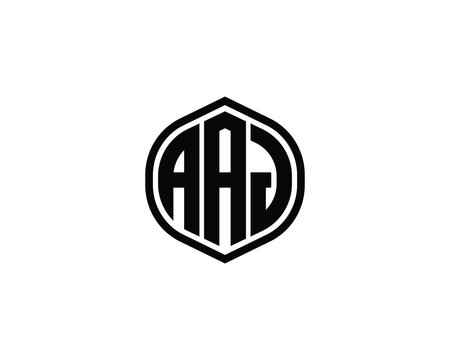 AAJ logo design vector template