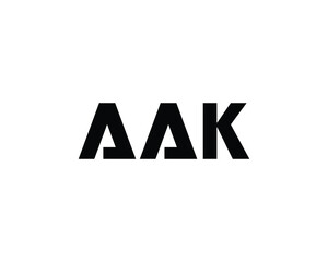 AAK logo design vector template