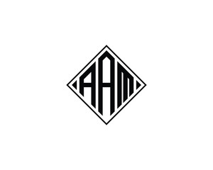 AAM logo design vector template