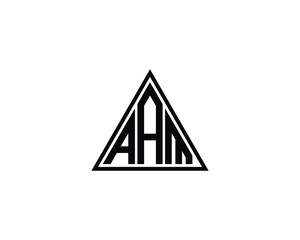 AAM logo design vector template