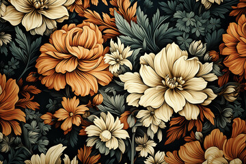 Floral Background Floral Wallpaper Floral Image Flower Background Flower Image Flower Wallpaper Illustration  - obrazy, fototapety, plakaty