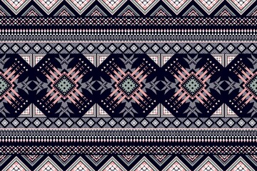 Geometric patterns with simple shapes. Tribal and ethnic fabrics. African, American, Mexican, Indian styles. Simple geometric pattern elements are best used in web design, business textile printing.