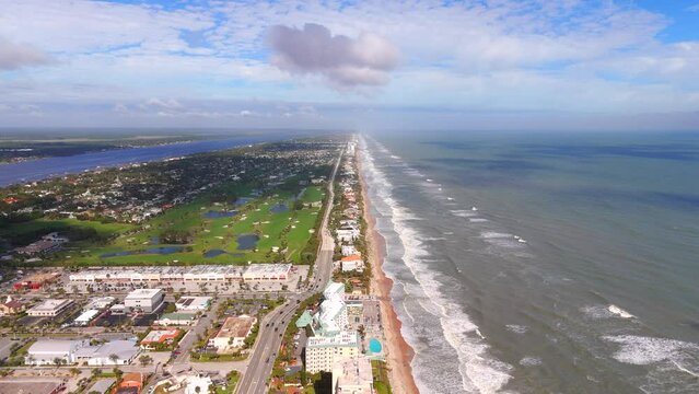 Florida aerials 2023. View of Ormond Beach USA