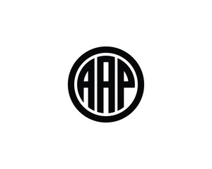 AAP logo design vector template