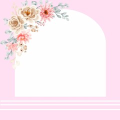 Flower Pink background 