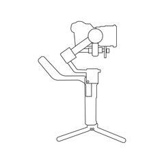 Vector gimbal illustration with white background.