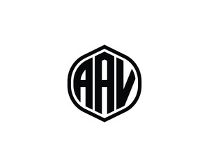AAV logo design vector template