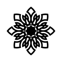 vector mandala simple icon for effect design