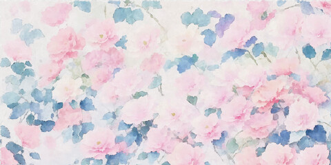 Fototapeta na wymiar Abstract elegant painting floral illustration
