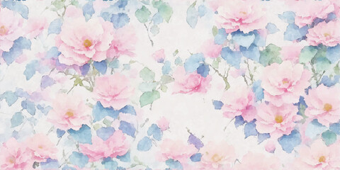 Abstract elegant painting floral illustration