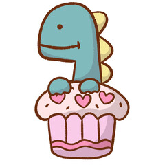 Dino Cupcake
