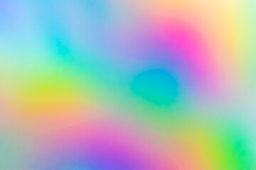 Abstract blur holographic rainbow foil iridescent background - obrazy, fototapety, plakaty