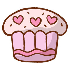Heart Cupcake