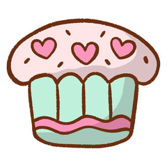 Heart Cupcake