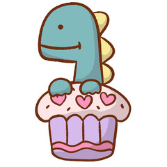 Dino Cupcake
