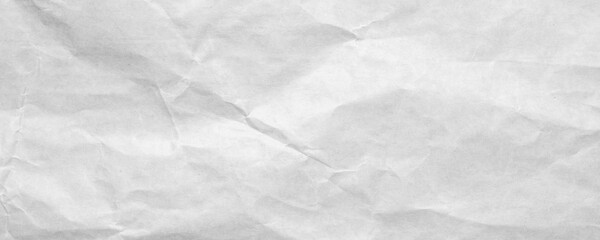 Obraz premium Abstract white crumpled and creased recycle craft paper texture background