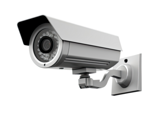 Security camera isolated on transparent background