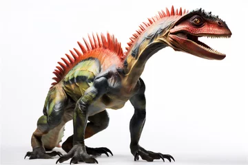 Photo sur Plexiglas Dinosaures dinosaurus lyzard isolated on white, full body, hyper realistic