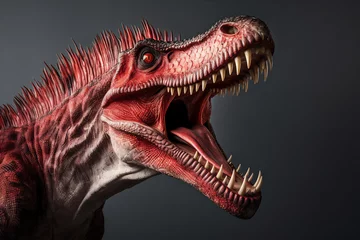 Foto auf Acrylglas dinosaurus lyzard isolated on white, full body, hyper realistic © Maizal