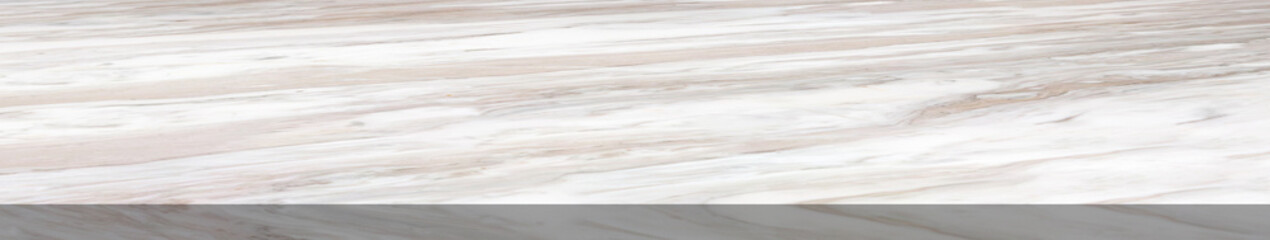 white marble stone table top isolated on white background for product display