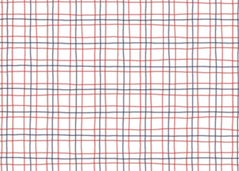 手書きのチェック柄背景素材　壁紙