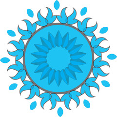 abstract blue circle