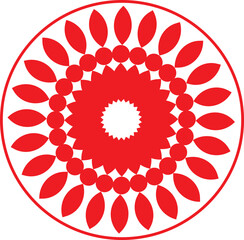 red and white pattern