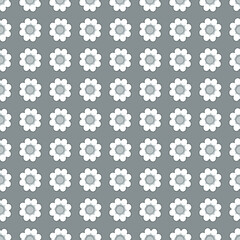 Grey Decor Daisy Seamless Tile