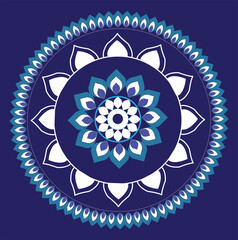 spiritual symbol round ornament