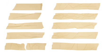 A set of old paper tape materials