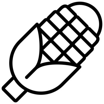 recommend clip art: corn icon illustration design with outline