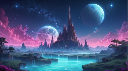 Lofi Astral Landscape Wallpapper