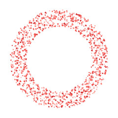 Vector valentines day background with heart shaped border design