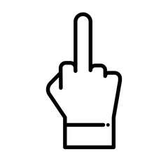 Finger icon stock vector illustration