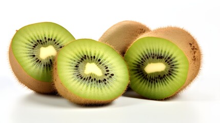 Fototapeta premium The photo of Kiwifruit on white background