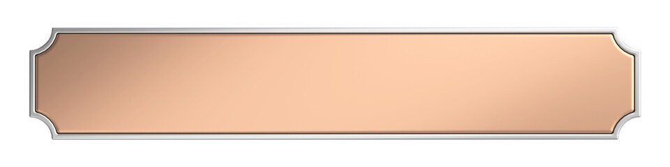 Fototapeta premium Title label. Header label. 3D illustration.