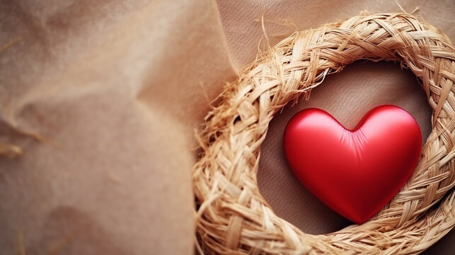 heart shaped pillow HD 8K wallpaper Stock Photographic Image 