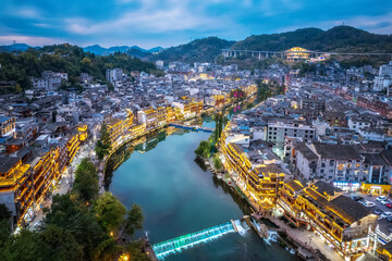 Beautiful scenery of Fenghuang ancient town