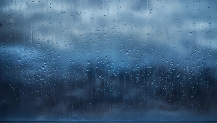 Raindrops on the window with background