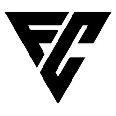 Initial Letter FC Logo Vector Design Artwork